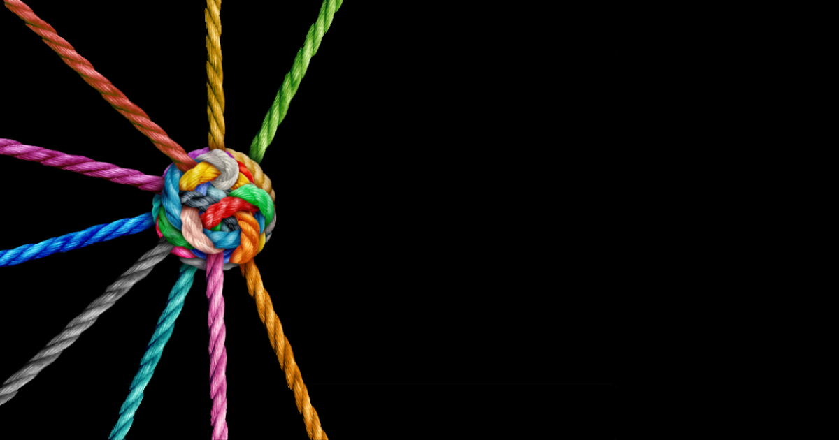 Nudos de pitas de colores